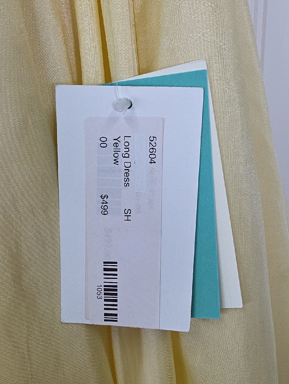 Sherri Hill NWT Yellow Two Piece Lace Bodice A-Line Maxi Skirt Size 00 #52604 - Picture 4 of 10